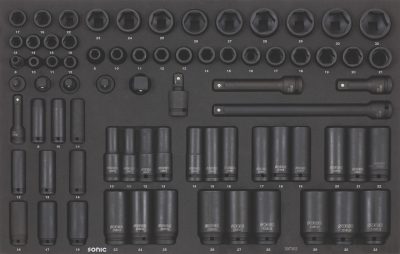 Sonic 3/8" & 1/2" Impact Socket Set