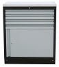 MSS 34" Cabinet and Door with 4 Drawers, Stainless Steel Top Blade