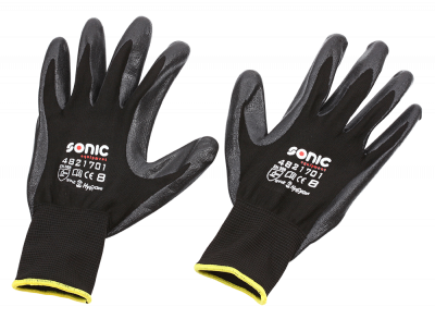 Nitrile coated glove, pair, nylon liner