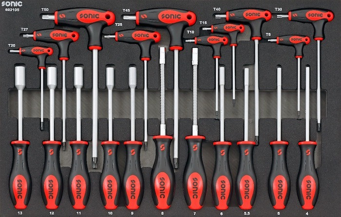 Socket Screwdriver, Hex and Grip Key Set, 21-PCS - MEDIUM - Sonic