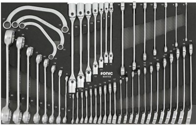 Metric Wrench Set, 47-PCS - MEDIUM SFS - Sonic Tools