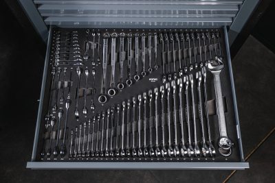 wrench set in the sonic foam system