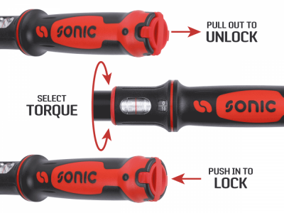 easy to adjust push to lock system