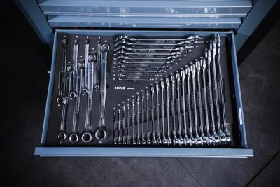 387pc toolbox - drawer 3, Metric wrenches