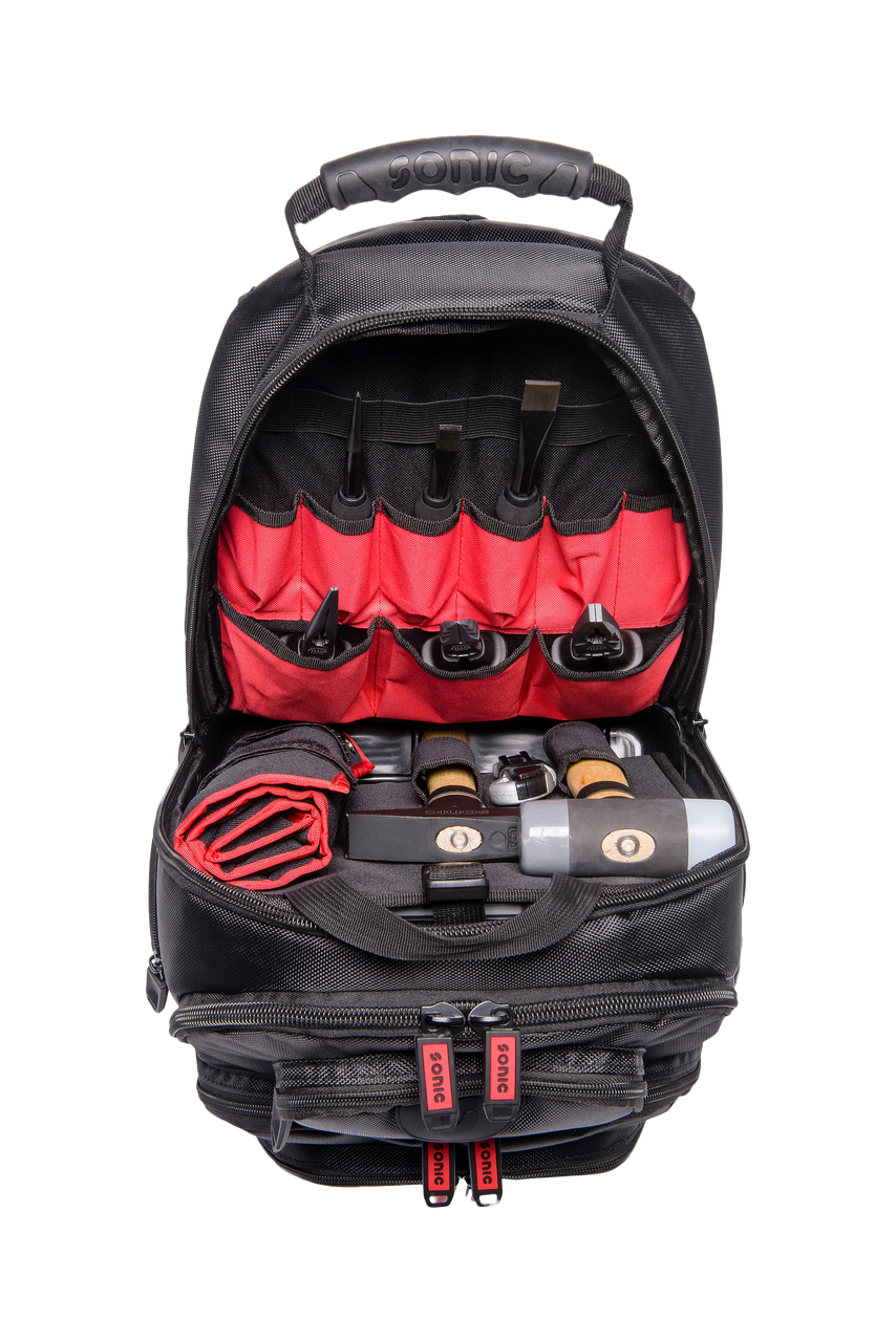 backpack with tools