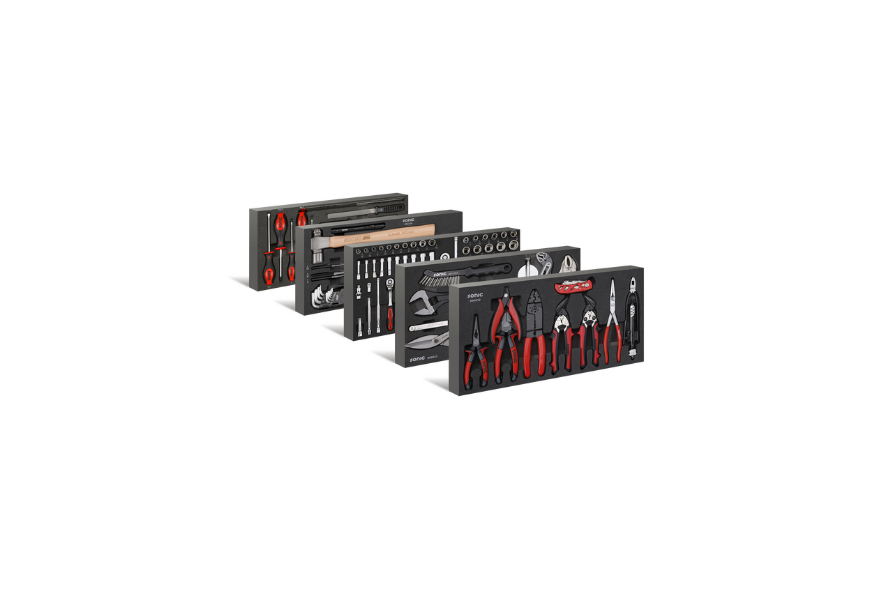 Aviation Toolset with Mobile Toolcase - Basic, 145-PCS - Sonic Tools