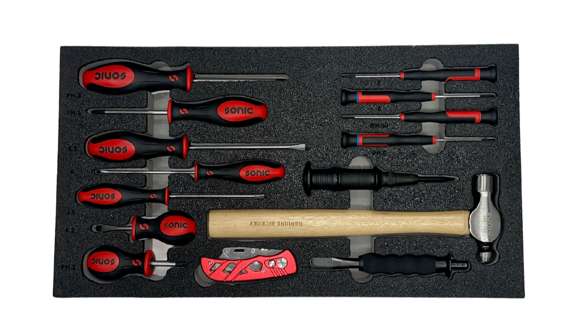 Screwdrivers, Hammer, and Accessories