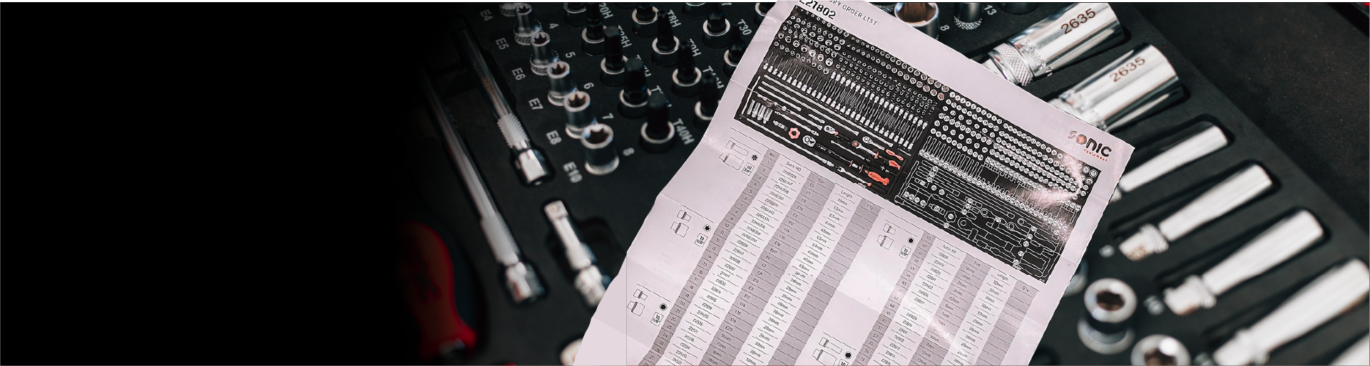 Inventory Control Folder for tool tracking