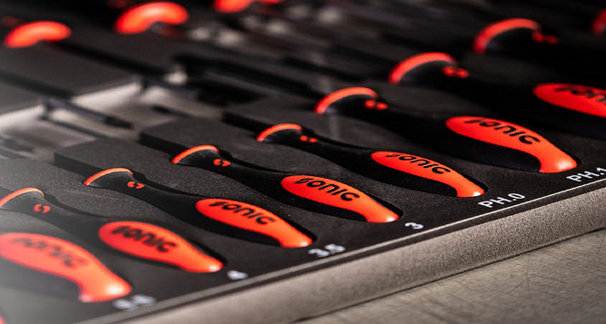 Sonic Foam System - foam organization for tool storage