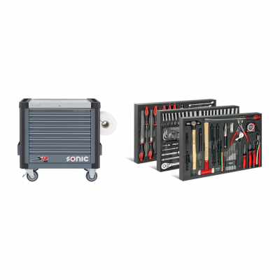 Sonic S12XD Apprentice Bundle - 205-PC Automotive Toolset with Previous-Generation S12XD Toolbox